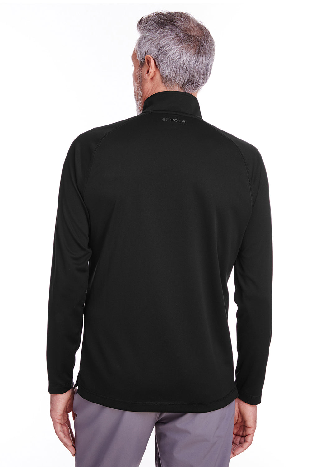 Spyder S16797 Mens Freestyle 1/4 Zip Sweatshirt Black Back