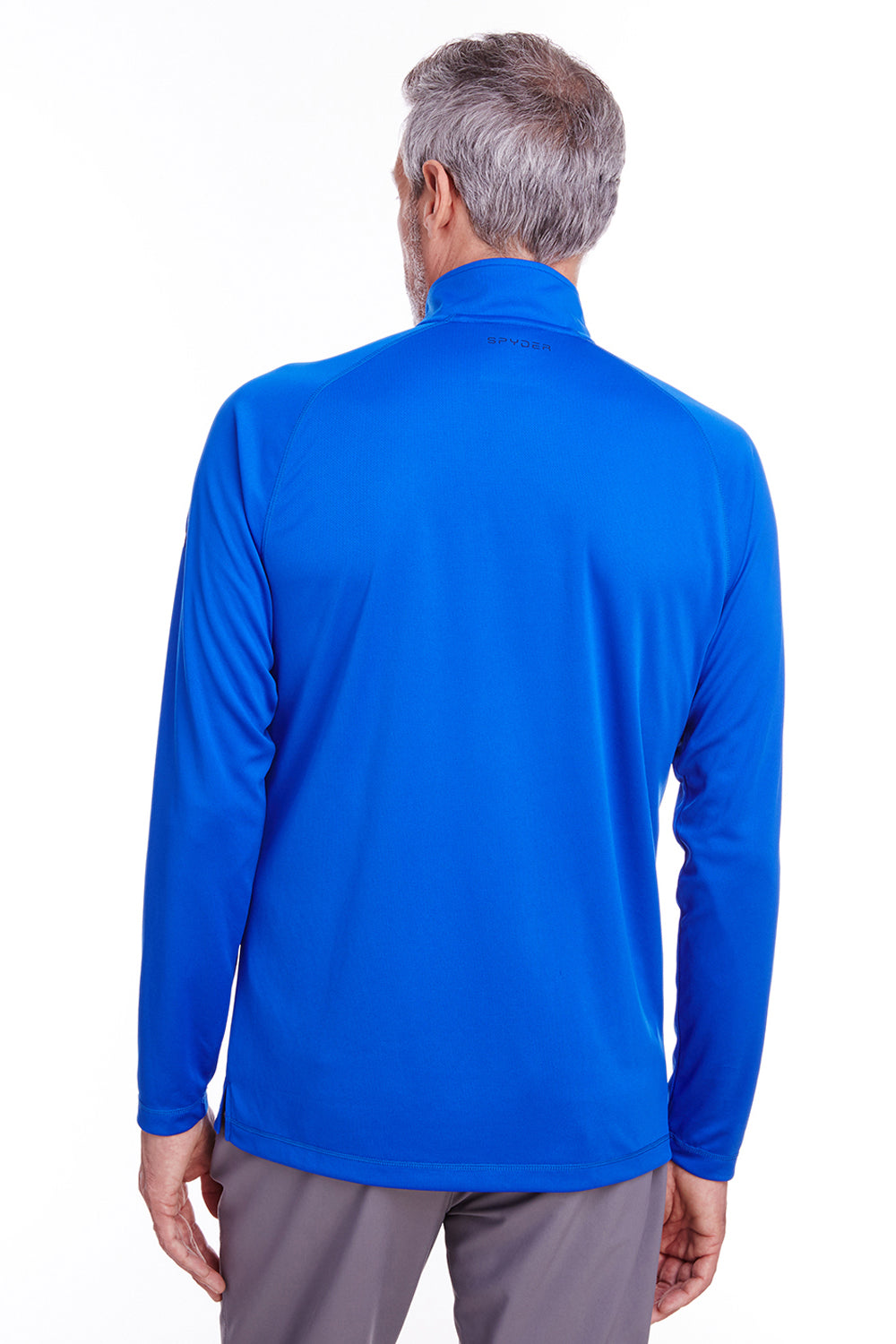 Spyder S16797 Mens Freestyle 1/4 Zip Sweatshirt Royal Blue Back