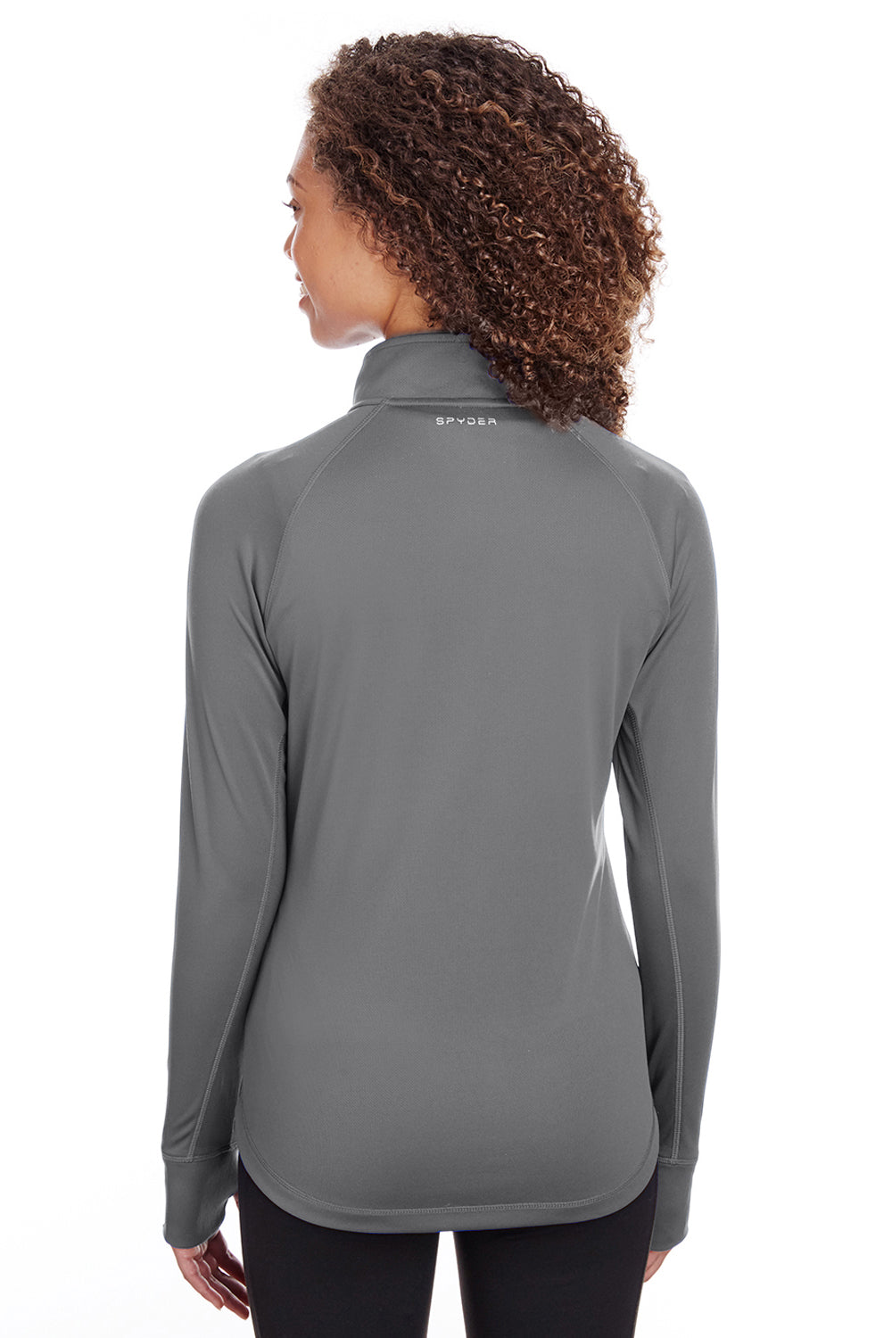 Spyder S16798 Womens Freestyle 1/4 Zip Sweatshirt Grey Back