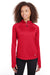 Spyder S16798 Womens Freestyle 1/4 Zip Sweatshirt Red Front