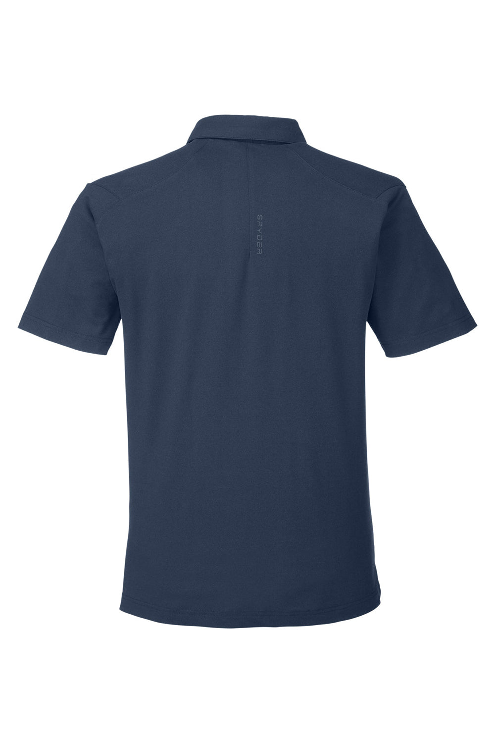 Spyder S17914 Mens Spyre Short Sleeve Polo Shirt Frontier Blue Frost Flat Back