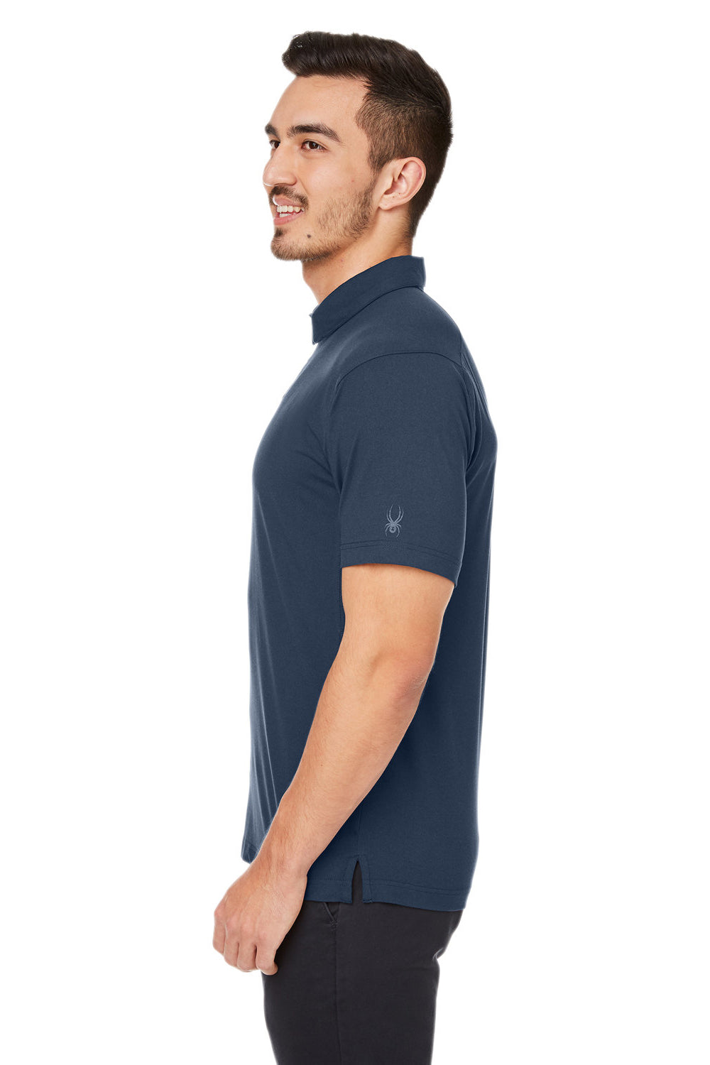 Spyder S17914 Mens Spyre Short Sleeve Polo Shirt Frontier Blue Frost Side
