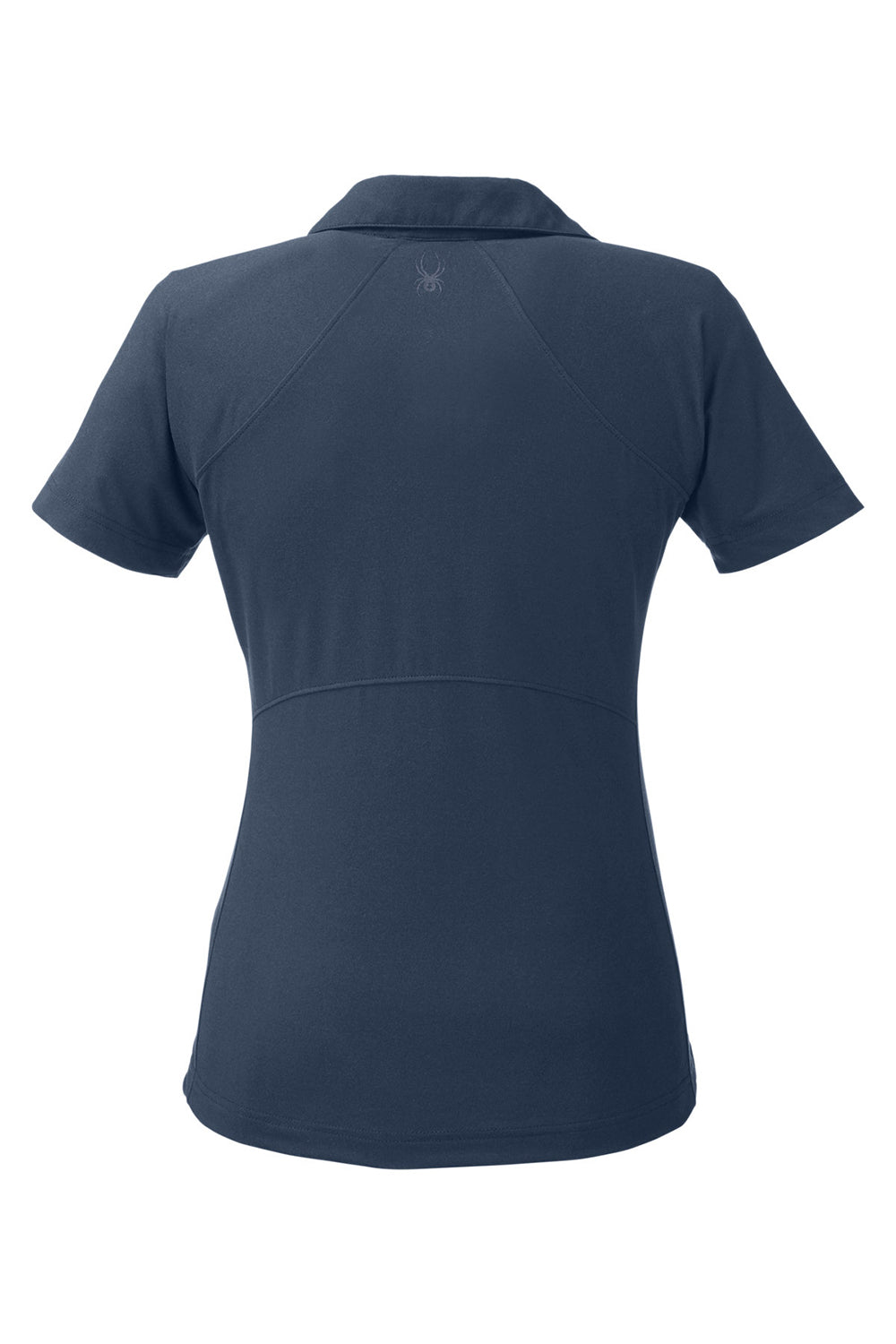 Spyder S17915 Womens Spyre Short Sleeve Polo Shirt Frontier Blue Frost Flat Back
