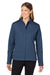 Spyder S17937 Womens Constant Canyon Full Zip Sweater Jacket Frontier Blue Front