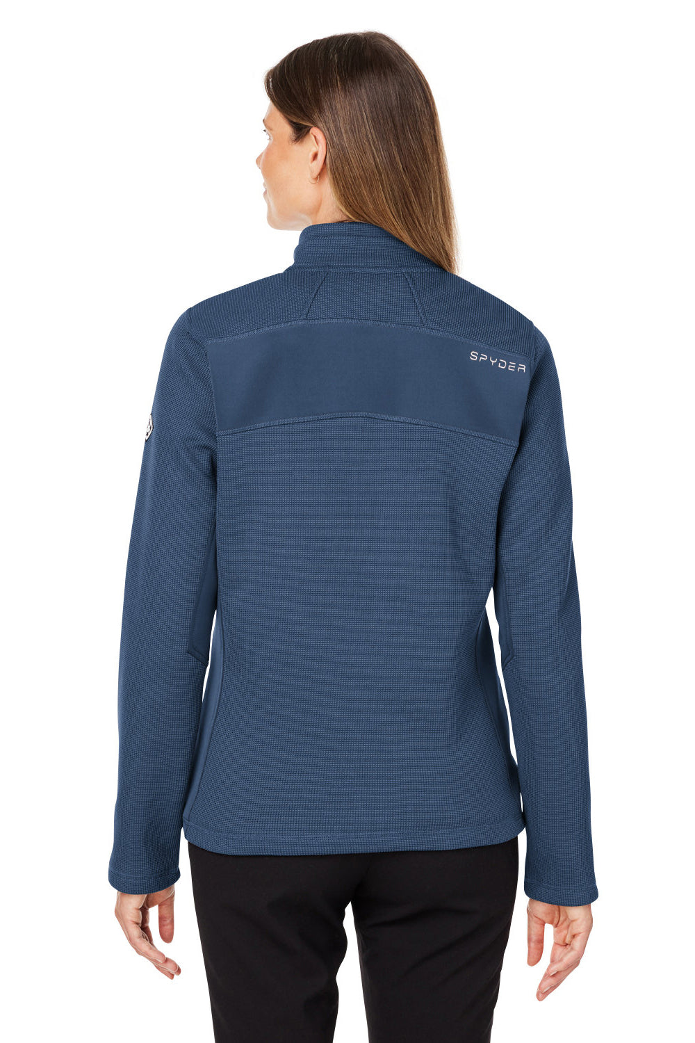 Spyder S17937 Womens Constant Canyon Full Zip Sweater Jacket Frontier Blue Back