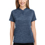Spyder Womens Mission Blade Short Sleeve Polo Shirt - Frontier Blue - NEW