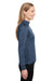 Spyder S17998 Womens Mission 1/4 Zip Sweatshirt Frontier Blue Side