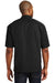 Port Authority S300 Mens Retro Easy Care Wrinkle Resistant Short Sleeve Button Down Camp Shirt Black/Burgundy Back