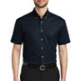 Port Authority Mens Short Sleeve Button Down Shirt w/ Pocket - Classic Navy Blue