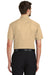 Port Authority S500T Mens Short Sleeve Button Down Shirt w/ Pocket Stone Brown Back