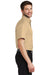Port Authority S500T Mens Short Sleeve Button Down Shirt w/ Pocket Stone Brown Side