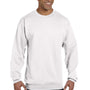 Champion Mens Double Dry Eco Moisture Wicking Fleece Crewneck Sweatshirt - White