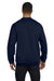 Champion S600 Mens Double Dry Eco Moisture Wicking Fleece Crewneck Sweatshirt Navy Blue Back
