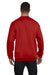 Champion S600 Mens Double Dry Eco Moisture Wicking Fleece Crewneck Sweatshirt Red Back
