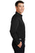 Port Authority S600T Mens Long Sleeve Button Down Shirt w/ Pocket Black Side