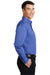 Port Authority S600T Mens Long Sleeve Button Down Shirt w/ Pocket Faded Blue Side