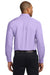 Port Authority S608/TLS608/S608ES Mens Easy Care Wrinkle Resistant Long Sleeve Button Down Shirt w/ Pocket Bright Lavender Purple Back
