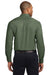 Port Authority S608/TLS608/S608ES Mens Easy Care Wrinkle Resistant Long Sleeve Button Down Shirt w/ Pocket Clover Green Back