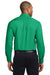 Port Authority S608/TLS608/S608ES Mens Easy Care Wrinkle Resistant Long Sleeve Button Down Shirt w/ Pocket Court Green Back