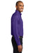 Port Authority S608/TLS608/S608ES Mens Easy Care Wrinkle Resistant Long Sleeve Button Down Shirt w/ Pocket Purple Side