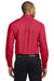 Port Authority S608/TLS608/S608ES Mens Easy Care Wrinkle Resistant Long Sleeve Button Down Shirt w/ Pocket Red Back