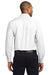 Port Authority S608/TLS608/S608ES Mens Easy Care Wrinkle Resistant Long Sleeve Button Down Shirt w/ Pocket White Back