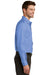 Port Authority S638 Mens Wrinkle Resistant Long Sleeve Button Down Shirt w/ Pocket Ultramarine Blue Side