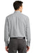 Port Authority S639 Mens Easy Care Wrinkle Resistant Long Sleeve Button Down Shirt w/ Pocket Charcoal Grey Back