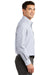 Port Authority S639 Mens Easy Care Wrinkle Resistant Long Sleeve Button Down Shirt w/ Pocket White Side