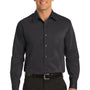 Port Authority Mens Long Sleeve Button Down Shirt - Smoke Grey - Closeout