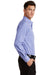 Port Authority S654 Mens Easy Care Wrinkle Resistant Long Sleeve Button Down Shirt w/ Pocket Blue/Purple Side