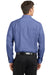 Port Authority S658 Mens SuperPro Oxford Wrinkle Resistant Long Sleeve Button Down Shirt w/ Pocket Navy Blue Back