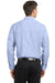 Port Authority S658 Mens SuperPro Oxford Wrinkle Resistant Long Sleeve Button Down Shirt w/ Pocket Oxford Blue Back