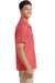 Port Authority S662 Mens Wrinkle Resistant Short Sleeve Button Down Camp Shirt w/ Pocket Coral Pink Side