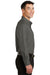 Port Authority S663 Mens SuperPro Wrinkle Resistant Long Sleeve Button Down Shirt w/ Pocket Sterling Grey Side