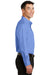 Port Authority S663 Mens SuperPro Wrinkle Resistant Long Sleeve Button Down Shirt w/ Pocket Ultramarine Blue Side