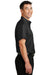Port Authority S664 Mens SuperPro Wrinkle Resistant Short Sleeve Button Down Shirt w/ Pocket Black Side