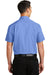 Port Authority S664 Mens SuperPro Wrinkle Resistant Short Sleeve Button Down Shirt w/ Pocket Ultramarine Blue Back