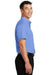Port Authority S664 Mens SuperPro Wrinkle Resistant Short Sleeve Button Down Shirt w/ Pocket Ultramarine Blue Side