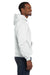 Champion S700 Mens Double Dry Eco Moisture Wicking Fleece Hooded Sweatshirt Hoodie White Side