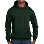 Champion Mens Double Dry Eco Moisture Wicking Fleece Hooded Sweatshirt Hoodie - Dark Green