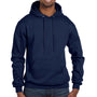 Champion Mens Double Dry Eco Moisture Wicking Fleece Hooded Sweatshirt Hoodie - Navy Blue