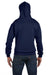 Champion S700 Mens Double Dry Eco Moisture Wicking Fleece Hooded Sweatshirt Hoodie Navy Blue Back