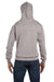 Champion S700 Mens Double Dry Eco Moisture Wicking Fleece Hooded Sweatshirt Hoodie Light Steel Grey Back