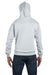 Champion S700 Mens Double Dry Eco Moisture Wicking Fleece Hooded Sweatshirt Hoodie Silver Grey Back
