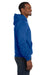 Champion S700 Mens Double Dry Eco Moisture Wicking Fleece Hooded Sweatshirt Hoodie Heather Royal Blue Side