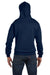 Champion S700 Mens Double Dry Eco Moisture Wicking Fleece Hooded Sweatshirt Hoodie Heather Navy Blue Back