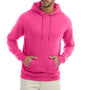 Champion Mens Double Dry Eco Moisture Wicking Fleece Hooded Sweatshirt Hoodie - Wow Pink
