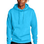 Champion Mens Double Dry Eco Moisture Wicking Fleece Hooded Sweatshirt Hoodie - Lagoon Blue