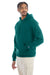 Champion S700 Mens Double Dry Eco Moisture Wicking Fleece Hooded Sweatshirt Hoodie Emerald Green 3Q